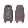 Keycare Silicone Key Cover KC75 Compatible for Hyundai Tucson 4 Button Smart Key | Black